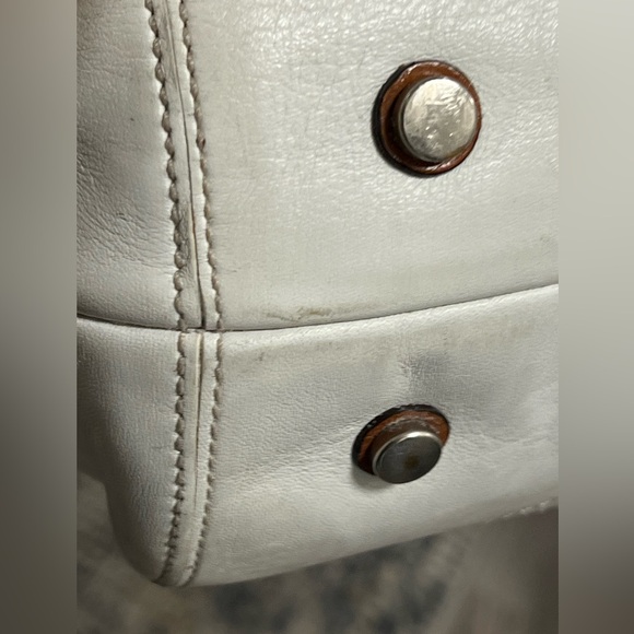 Vintage Coach 9636 Leather Soho Hamptons Satchel brown trim, buckles, tag - Picture 8 of 15